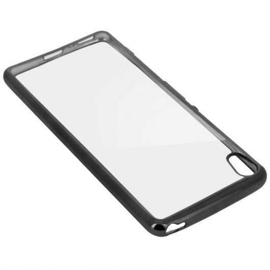 Avizar Funda de Silicona con Bordes Negros para Sony Xperia XA