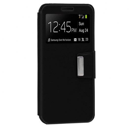 Cool Capa Flip Cover Lisa Preta para Xiaomi Redmi Note 5 / Note 5 Pro