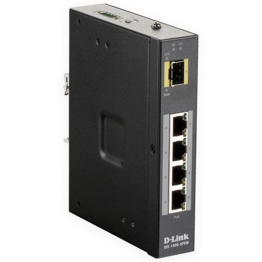 D-Link DIS-100G-5PSW Switch Industrial No Gestionable 4 Puertos Gigabit PoE 120W + 1 Puerto SFP