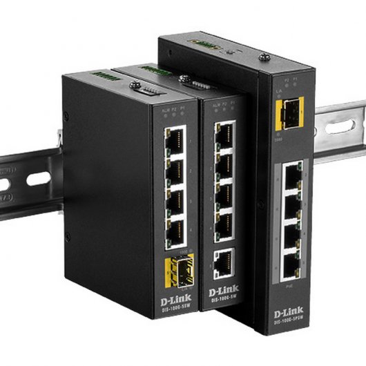 D-Link DIS-100G-5PSW Switch Industrial No Gestionable 4 Puertos Gigabit PoE 120W + 1 Puerto SFP