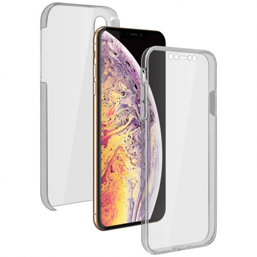 Avizar Doppelte transparente Silikonhülle für Apple iPhone XS Max