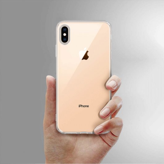 Avizar Doppelte transparente Silikonhülle für Apple iPhone XS Max