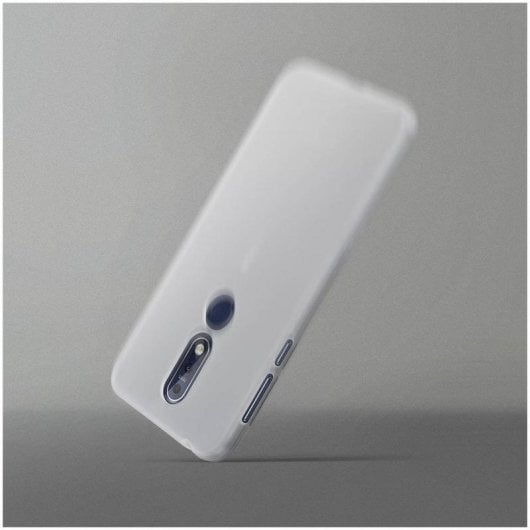 Avizar Funda de Silicona Flexible Transparente para Nokia 7.1