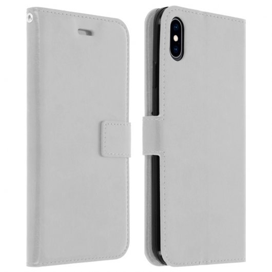 Avizar Funda Tipo Libro Cartera Blanca para Apple iPhone XS Max