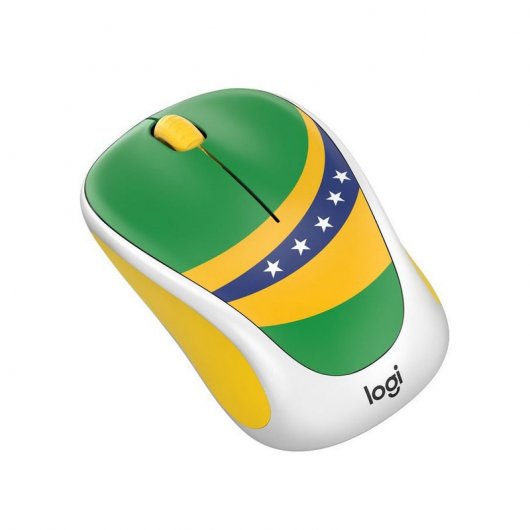 Logitech M238 Fan Collection Brasil Ratón Inalámbrico 1000DPI