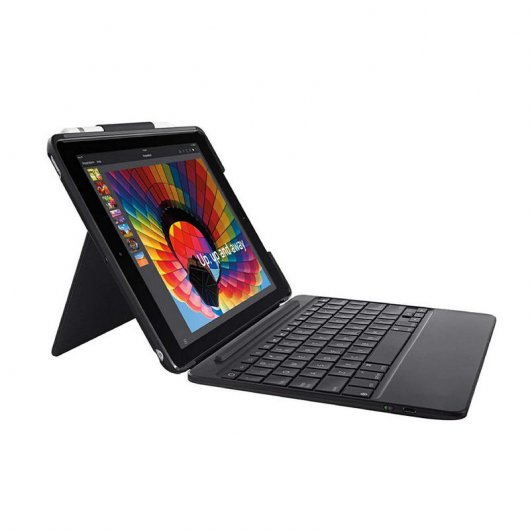 Logitech Slim Combo Funda con Teclado Inalámbrico Negro para iPad Pro de 9.7"