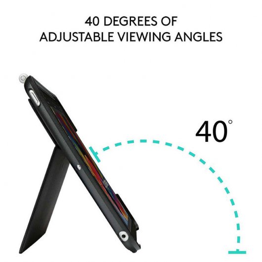 Logitech Slim Combo Funda con Teclado Inalámbrico Negro para iPad Pro de 9.7"