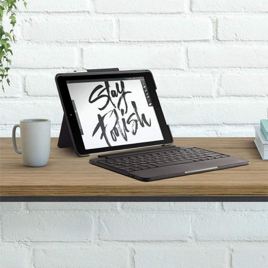 Logitech Slim Combo Funda con Teclado Inalámbrico Negro para iPad Pro de 9.7"