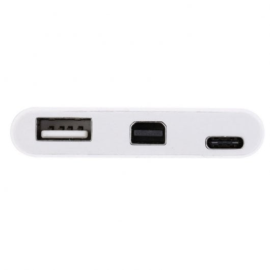 Equipaggia l'adattatore da USB-C a Mini DisplayPort / USB 3.0 / USB-C bianco