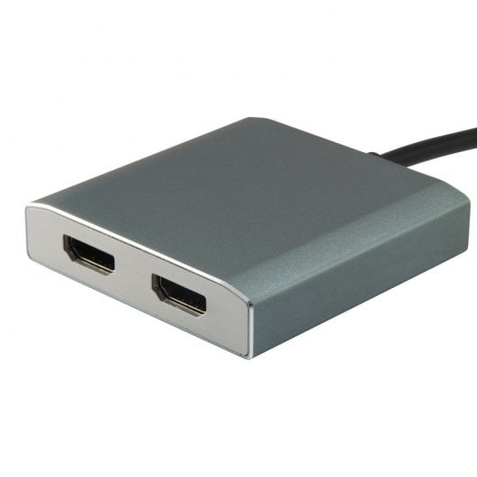 Equip Adaptador USB-C a 2x HDMI Hembra 4K 30Hz Gris