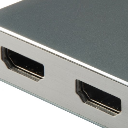 Equip Adaptador USB-C a 2x HDMI Hembra 4K 30Hz Gris