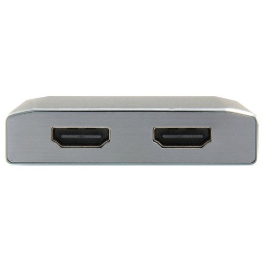 Dotato di adattatore USB-C a 2x HDMI femmina 4K 30Hz grigio