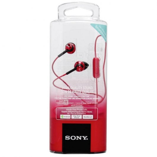 Sony MDR-EX110AP Auriculares Rojos