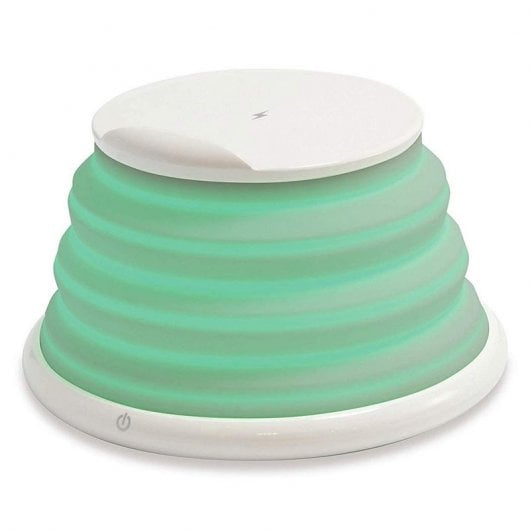 Caricabatterie Wireless Conceptronic GORGON02W 10W Bianco con Base Pieghevole e LED