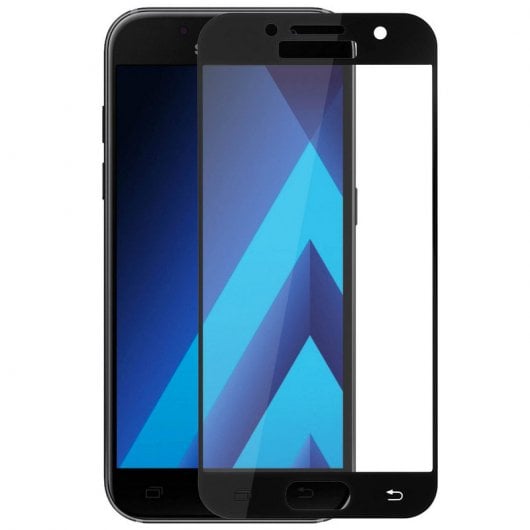 Pellicola protettiva in vetro temperato Avizar bordo nero per Samsung Galaxy A5 2017