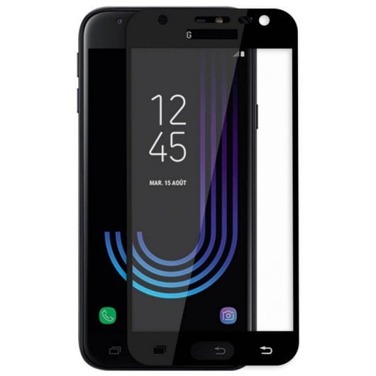 Avizar Protector Cristal Templado Borde Negro para Samsung Galaxy J5 2017