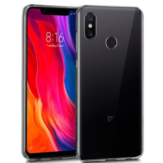 Cool Funda Silicona Transparente para Xiaomi Mi 8/Mi 8 Pro