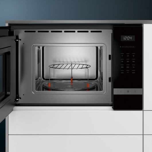 Siemens BE525LMS0 Mikrowelle mit integriertem Grill, 20 l, 800 W, Schwarz