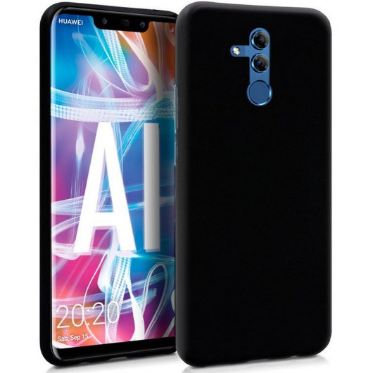 Cool Funda Silicona Negra para Huawei Mate 20 Lite