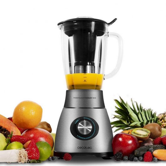 Cecotec Power Black Titanium Batidora de Vaso 1800W
