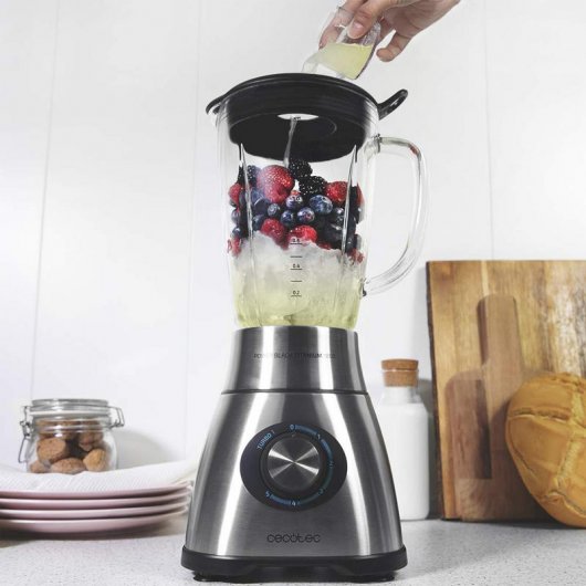 Cecotec Power Black Titanium Batidora de Vaso 1800W