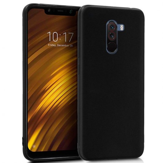 Cool Funda Silicona Negra para Xiaomi Pocophone F1