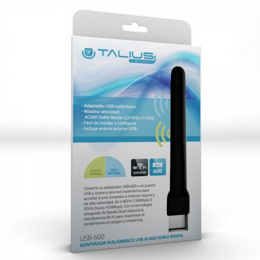 Talius Adaptador USB Wifi 600Mbps