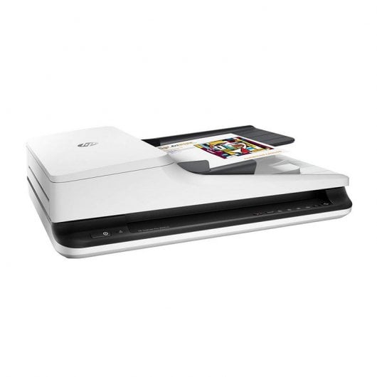 HP Scanjet Pro 2500 f1 Scanner piano e ADF 1200 x 1200 DPI A4 Nero, Bianco