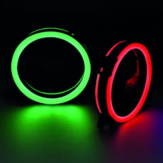Talius Siroko Kit 2 Ventiladores 120mm Doble Aro RGB + Tira LED + Control Remoto