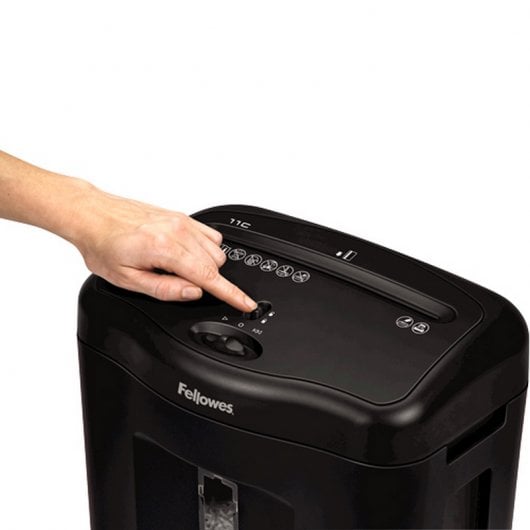 Fellowes Powershred 11C destructeur de papier Destruction croisée Noir