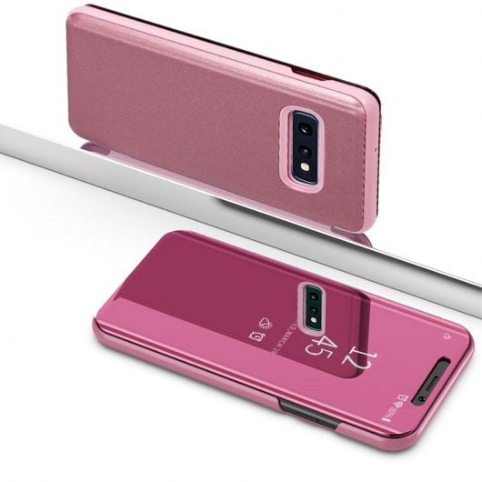 Cool Funda Flip Cover Clear View Rosa para Samsung Galaxy S10e