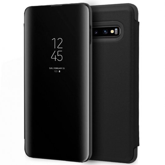 Cool Funda Flip Cover Clear View Negra para Samsung Galaxy S10