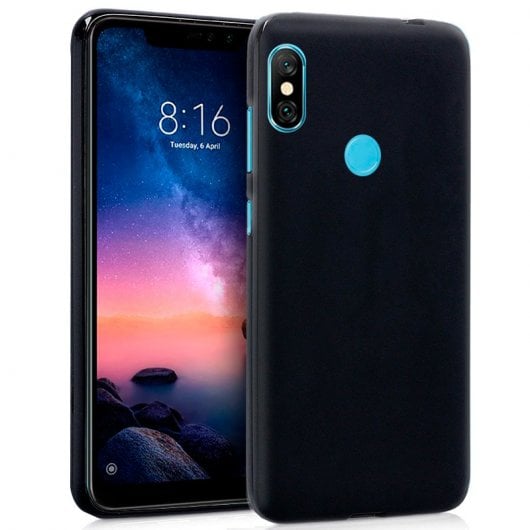 Cool Funda Silicona Negra para Xiaomi Redmi Note 6 Pro