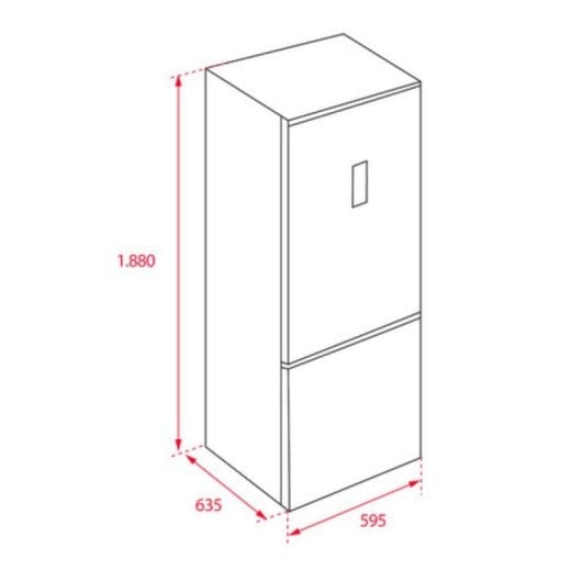 Frigorífico Combi Teka NFL 345 C No Frost 188cm 310L D Inox