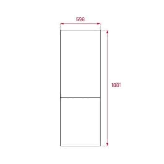 Frigorífico Combi Teka NFL 345 C No Frost 188cm 310L D Inox