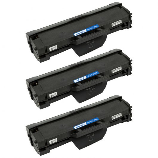 ZipZap D111S Pack 3 Tóners Compatibles Samsung Negro