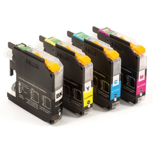 ZipZap Cartuchos Tinta Compatible con Brother LC-223 Multicolor Pack 10