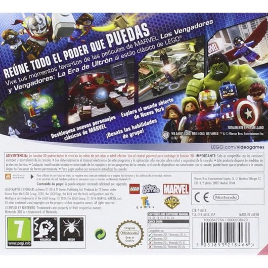 Lego Marvel Vengadores Nintendo 3DS