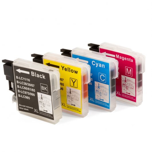 ZipZap Cartuchos Tinta Compatible Brother LC-985 Multicolor Pack 20