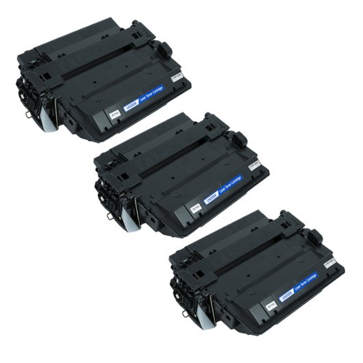 Zipzap Tóners Compatibles HP CE255X Negro Pack 3