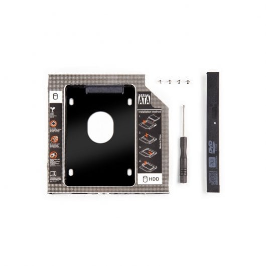 Owlotech Conversor CD/DVD-ROM a HDD/SSD SATA 2.5" 12.7mm