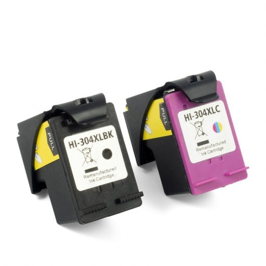 ZipZap Cartuchos Tinta Compatible HP 304XL Negro/Tricolor Pack 2