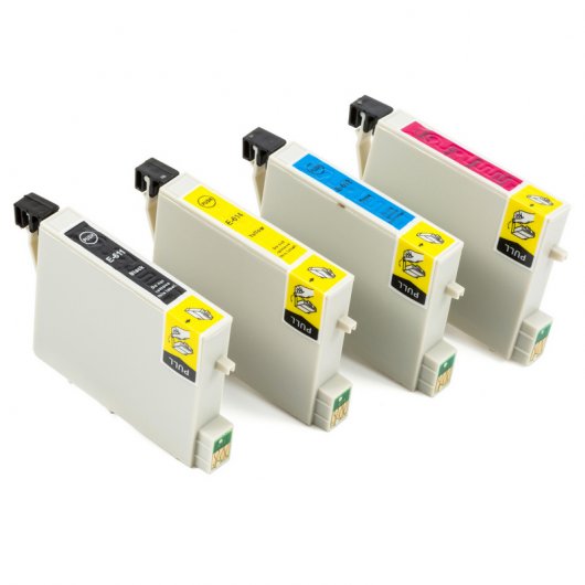 ZipZap Cartuchos Tinta Compatible Epson T611/T612/T613/T614 Negro/Tricolor Pack 10