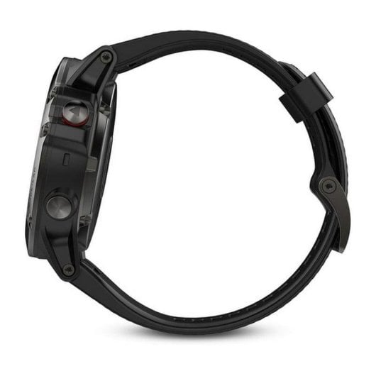 Garmin Fénix 5X Smartwatch Zafiro Gris con Correa Negra 51mm
