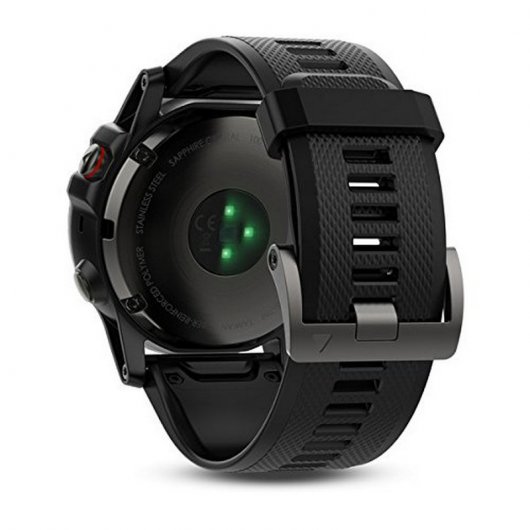 Garmin Fénix 5X Smartwatch Zafiro Gris con Correa Negra 51mm