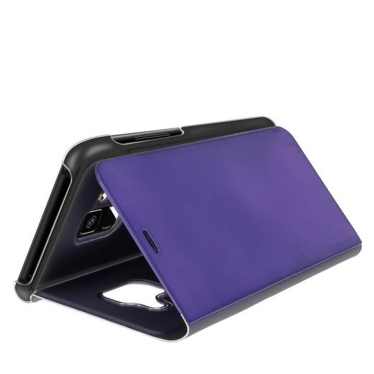 Avizar Funda Libro Translúcida Violeta para Samsung Galaxy A8