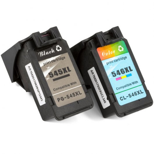 ZipZap Cartuchos Tinta Compatible Canon PG-545XL/CL-546XL Negro/Tricolor Pack 2