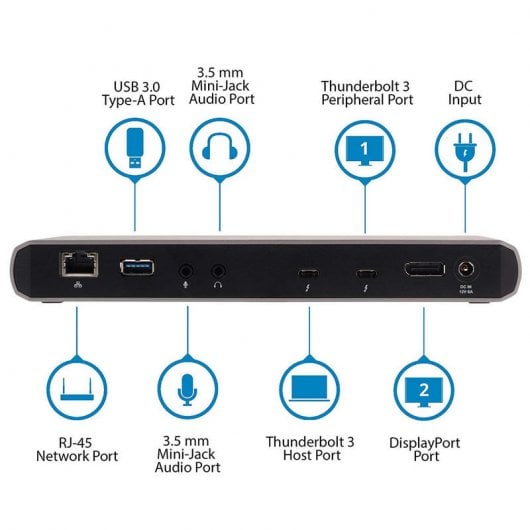 Startech Docking Station Thunderbolt 3 USB-C/USB 3.0