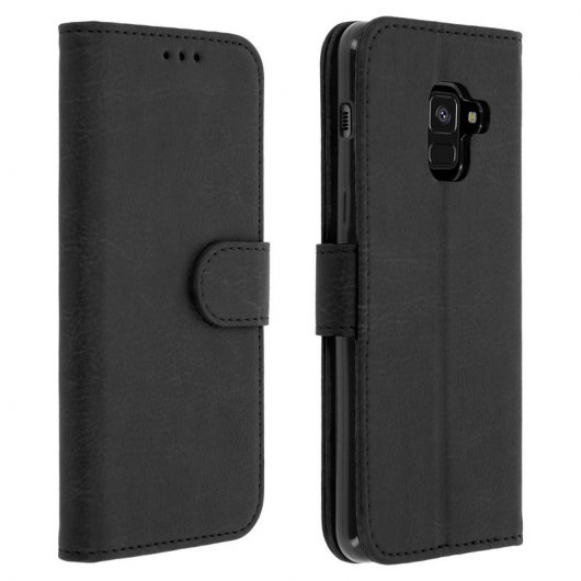 Avizar Funda Cartera Negra para Samsung Galaxy A8