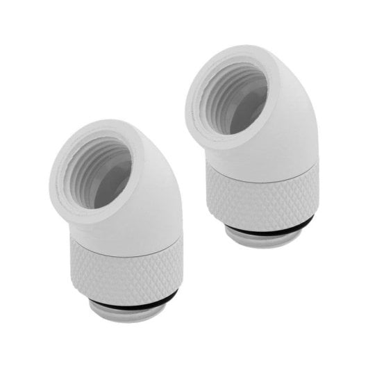 Flüssigkeitskühlung Corsair Hydro X Series 45° Rotary Pack 2 Adapter Weiß